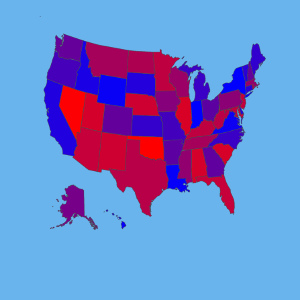 Membuat Bagan Peta AS dan Negara Bagian