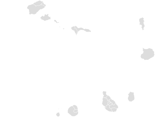 Color Blank Map of CAPE_VERDE with Statistics