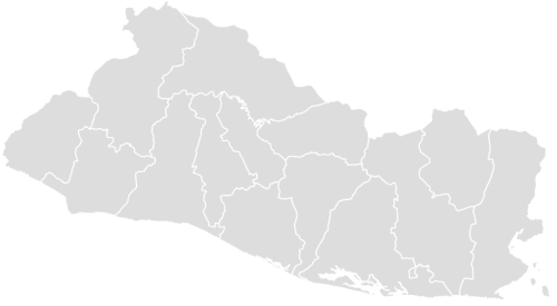 Color Blank Map of EL_SALVADOR with Statistics