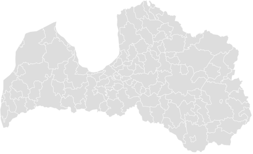 Color Blank Map of LATVIA with Statistics