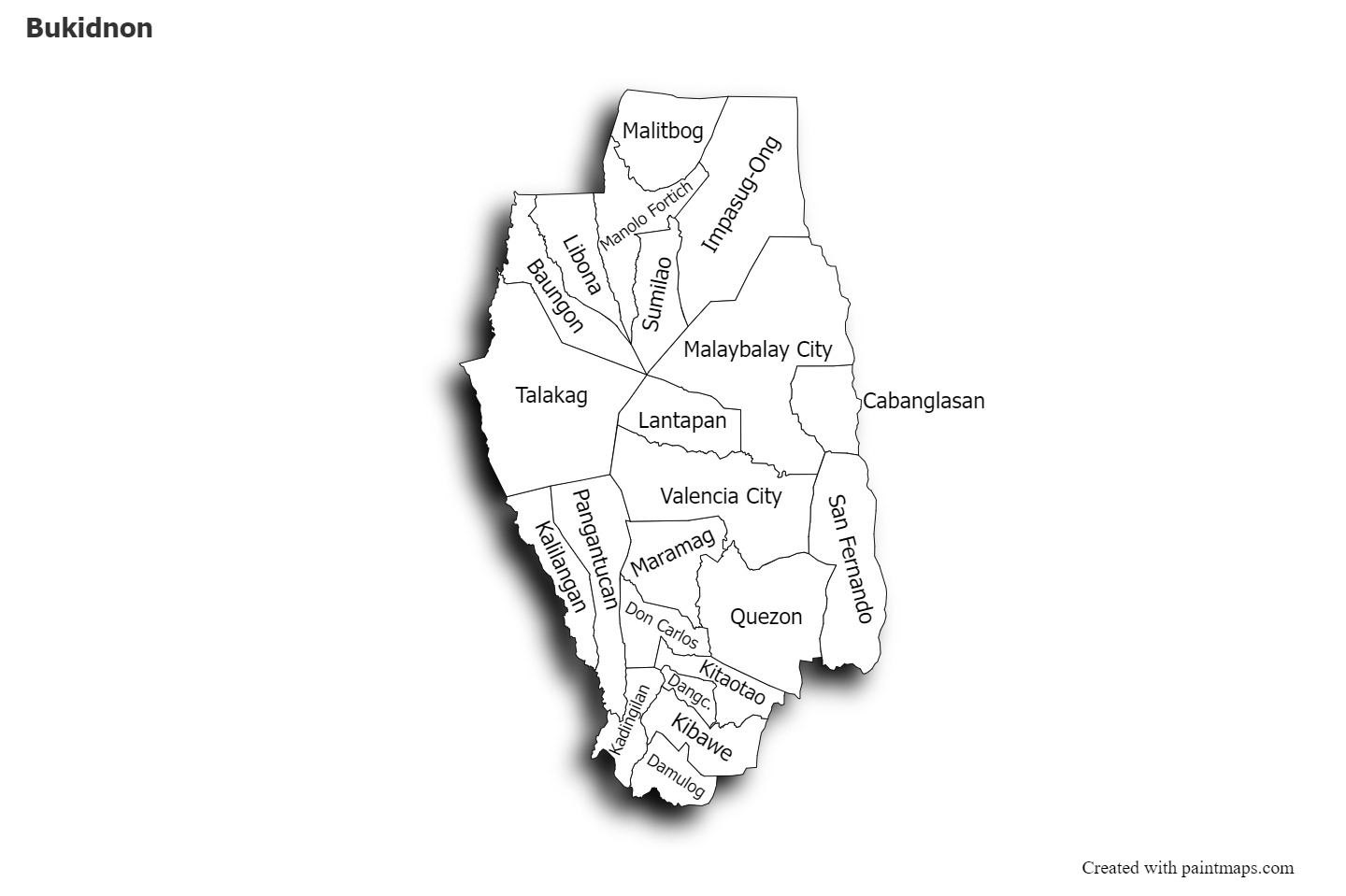 Sample Maps for Bukidnon