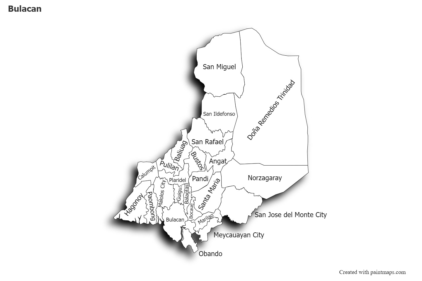 Bulacan için Örnek Haritalar