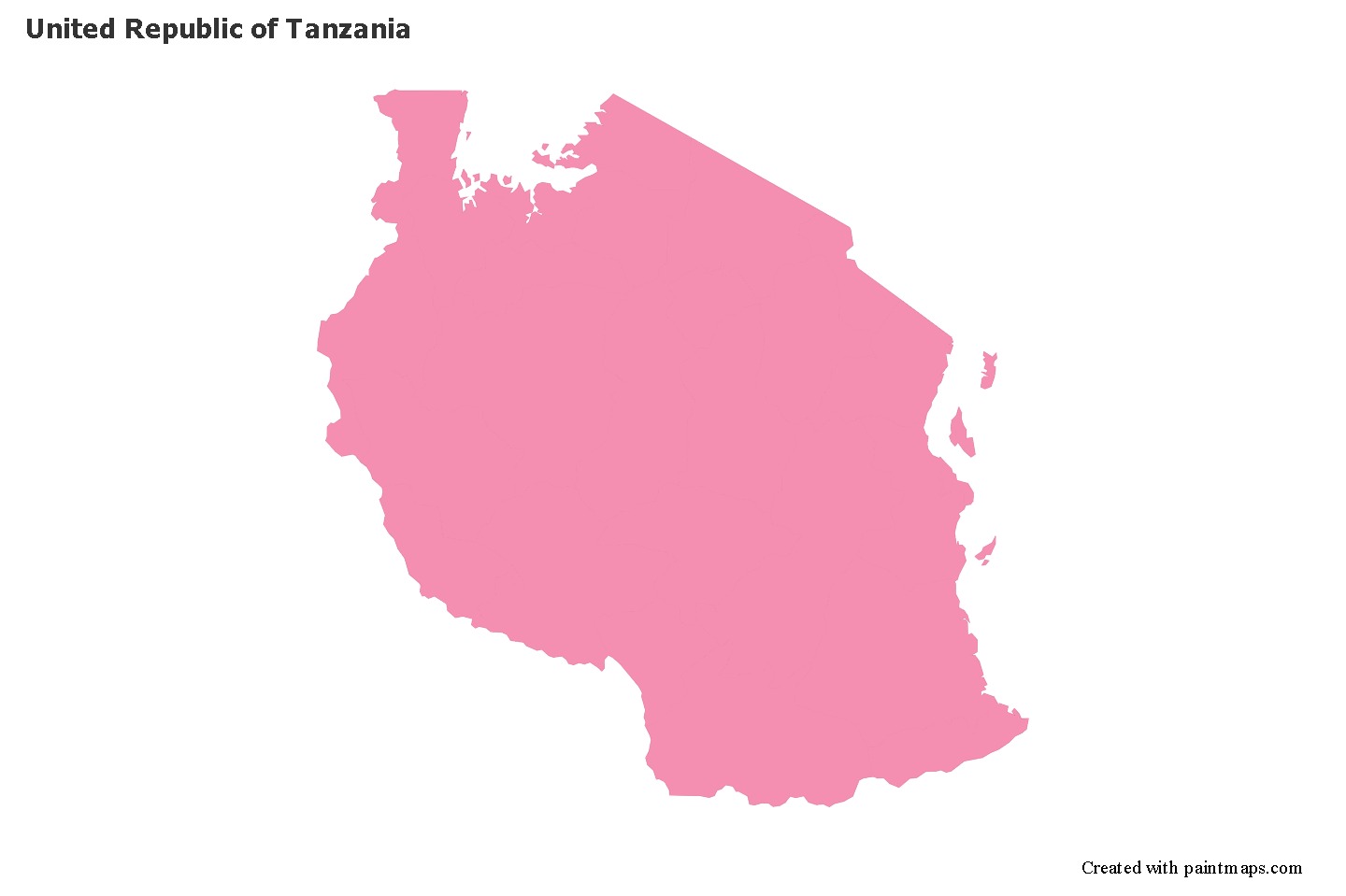 Sample Maps For United Republic Of Tanzania