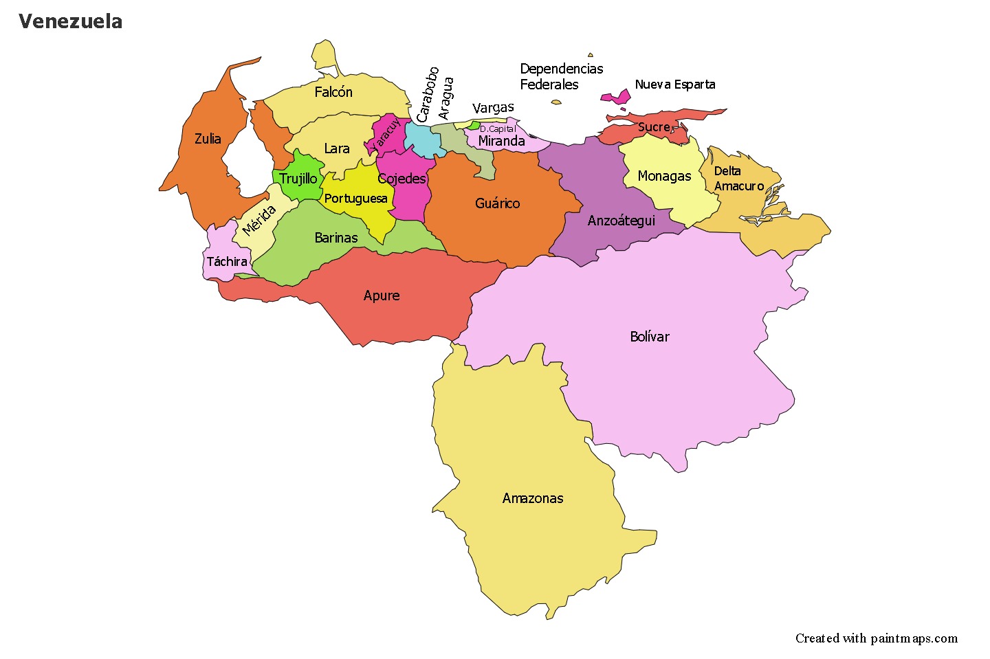 Venezuela Maps In Digital Vector Format Download Maps 247 Clipart Best ...