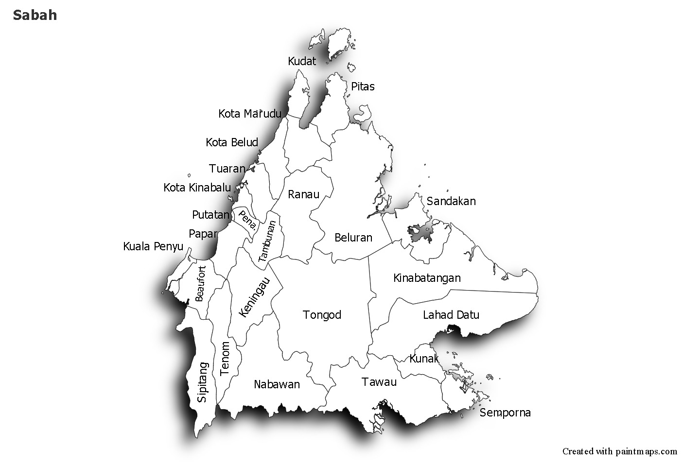 Sample Maps for Sabah