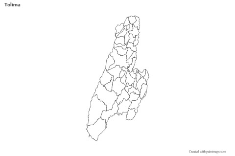 Mapas de muestra para Tolima (blanco-negro)