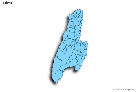 Mapas de muestra para Tolima (azul,sombrío)