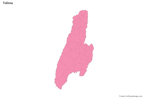 Mapas de muestra para Tolima (rosa,contorno)