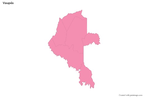 Mapas de muestra para Vaupés (rosa,contorno)