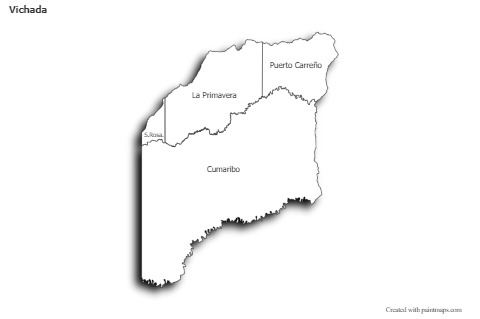 Sample Maps for Vichada (black-white,shadowy)
