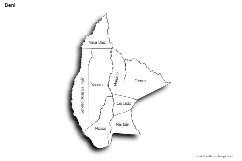 Sample Maps for Beni (black-white,shadowy)