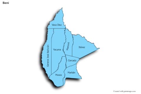 Sample Maps for Beni (blue,shadowy)