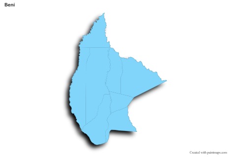 Sample Maps for Beni (blue,outline,shadowy)