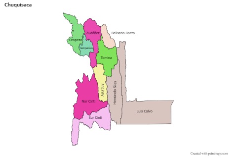 Sample Maps for Chuquisaca (colored)