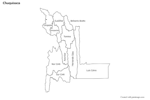 Sample Maps for Chuquisaca (black-white)