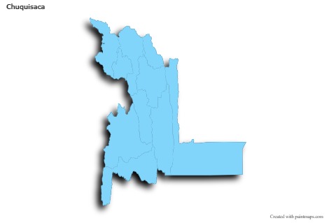 Sample Maps for Chuquisaca (blue,outline,shadowy)