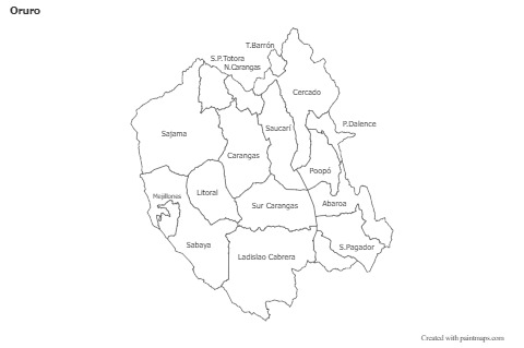 Sample Maps for Oruro (black-white)