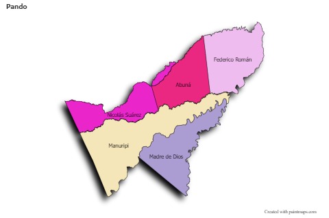 Sample Maps for Pando (colored,shadowy)