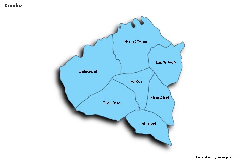 Contoh Peta untuk Kunduz (biru,bayangan)