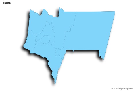 Sample Maps for Tarija (blue,outline,shadowy)