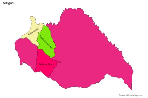 Sample Maps for Artigas (colored)
