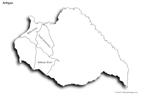 Sample Maps for Artigas (black-white,shadowy)