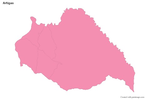 Sample Maps for Artigas (pink,outline)