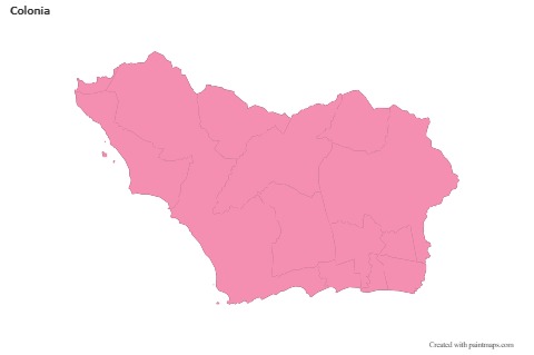Sample Maps for Colonia (pink,outline)