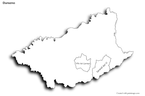 Sample Maps for Durazno (black-white,shadowy)
