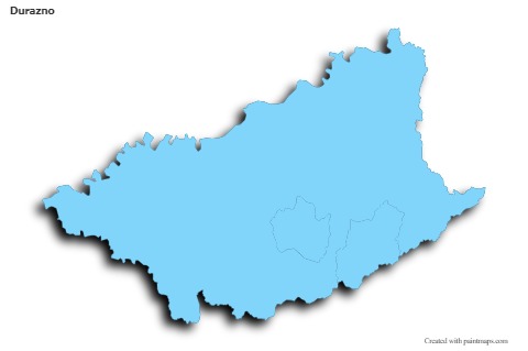 Sample Maps for Durazno (blue,outline,shadowy)