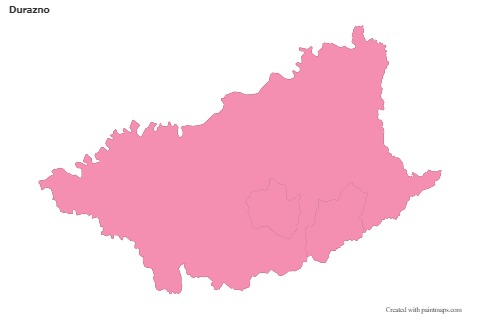 Sample Maps for Durazno (pink,outline)