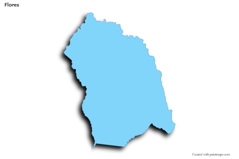 Sample Maps for Flores (blue,outline,shadowy)