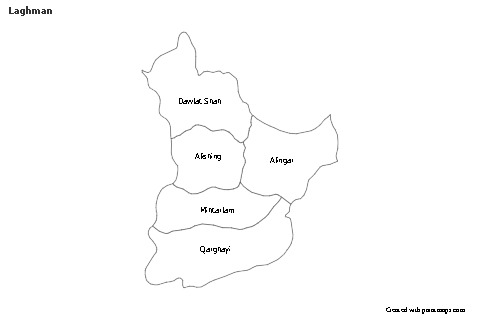 Contoh Peta untuk Laghman (hitam-putih)