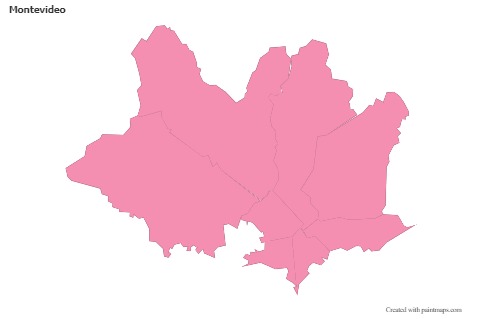 Sample Maps for Montevideo (pink,outline)