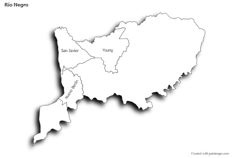 Sample Maps for Río Negro (black-white,shadowy)
