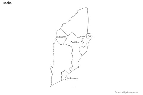 Mapas de muestra para Rocha (blanco-negro)