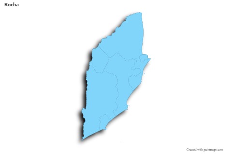Mapas de muestra para Rocha (azul,contorno,sombrío)