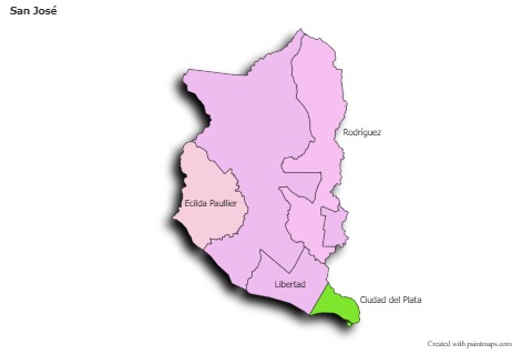 Sample Maps for San José (colored,shadowy)