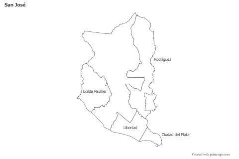 Sample Maps for San José (black-white)