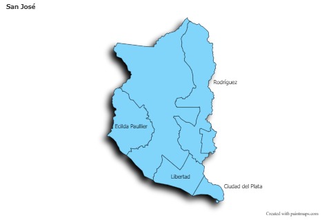 Sample Maps for San José (blue,shadowy)
