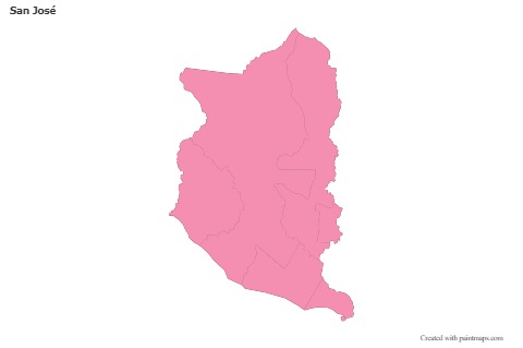 Sample Maps for San José (pink,outline)