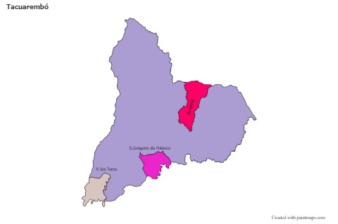Sample Maps for Tacuarembó (colored)