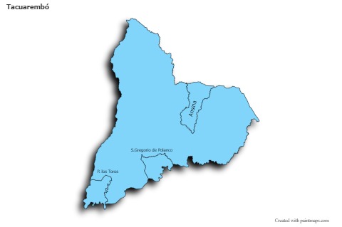 Sample Maps for Tacuarembó (blue,shadowy)