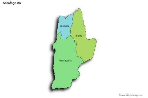 Sample Maps for Antofagasta (colored,shadowy)