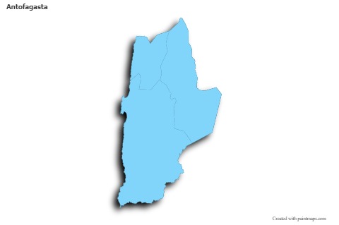 Sample Maps for Antofagasta (blue,outline,shadowy)