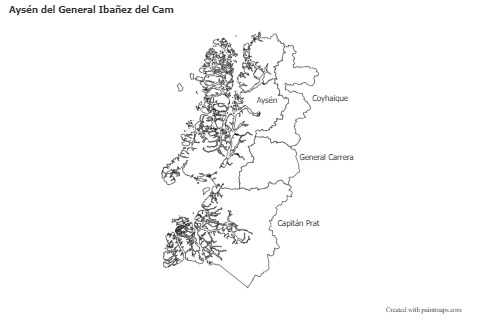 Sample Maps for Aysén del General Ibañez del Cam (black-white)