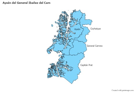 Sample Maps for Aysén del General Ibañez del Cam (blue)