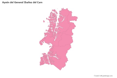 Sample Maps for Aysén del General Ibañez del Cam (pink,outline)