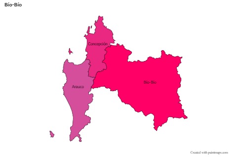 Sample Maps for Bío-Bío (colored)