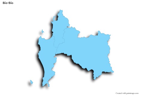 Sample Maps for Bío-Bío (blue,outline,shadowy)